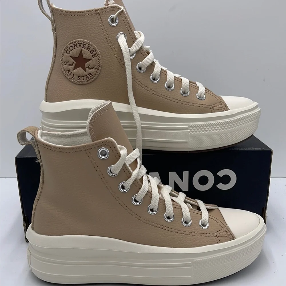 Converse WMNS Tan High-Top Leather Platform Sneakers A09261C
CTAS MOVE HI WARM - Picture 1 of 16